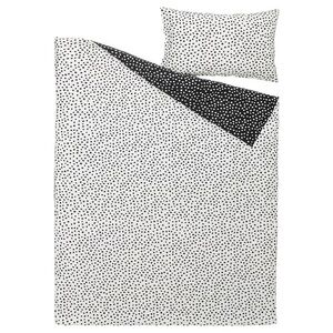 Polka Dot Black and White Duvet Cover Set
